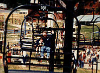 Anthony and Uncle Jeff on a chair lift